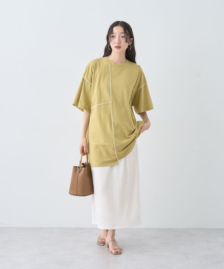 earth music&ecology「ステッチデザインルーズTee」|Tシャツ・カットソー|