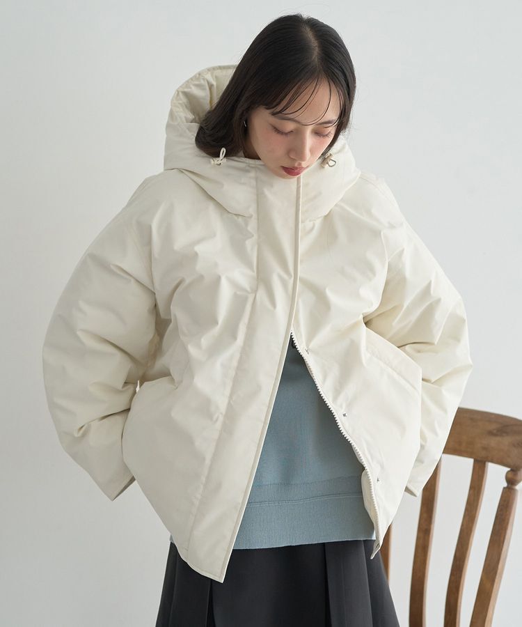 earth music&ecology「フーデットパファーコート」|ブルゾン・スタジャン|