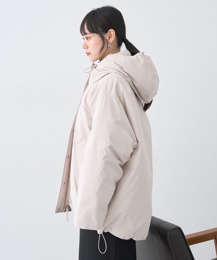 earth music&ecology「フーデットパファーコート」|ブルゾン・スタジャン|