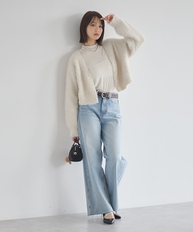 earth music&ecology「ミックスカラーラメニットカーディガン」|カーディガン|