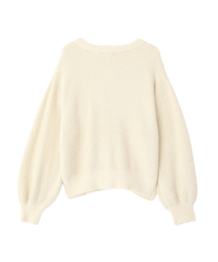 earth music&ecology「Disney/ポイントミッキーラメシャギーカーデ」|カーディガン|