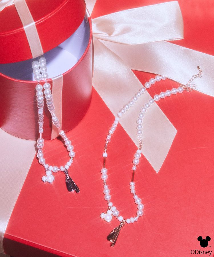 earth music&ecology「Disney/ミッキーモチーフビーズネックレス」|ネックレス|