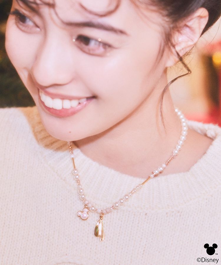 earth music&ecology「Disney/ミッキーモチーフビーズネックレス」|ネックレス|