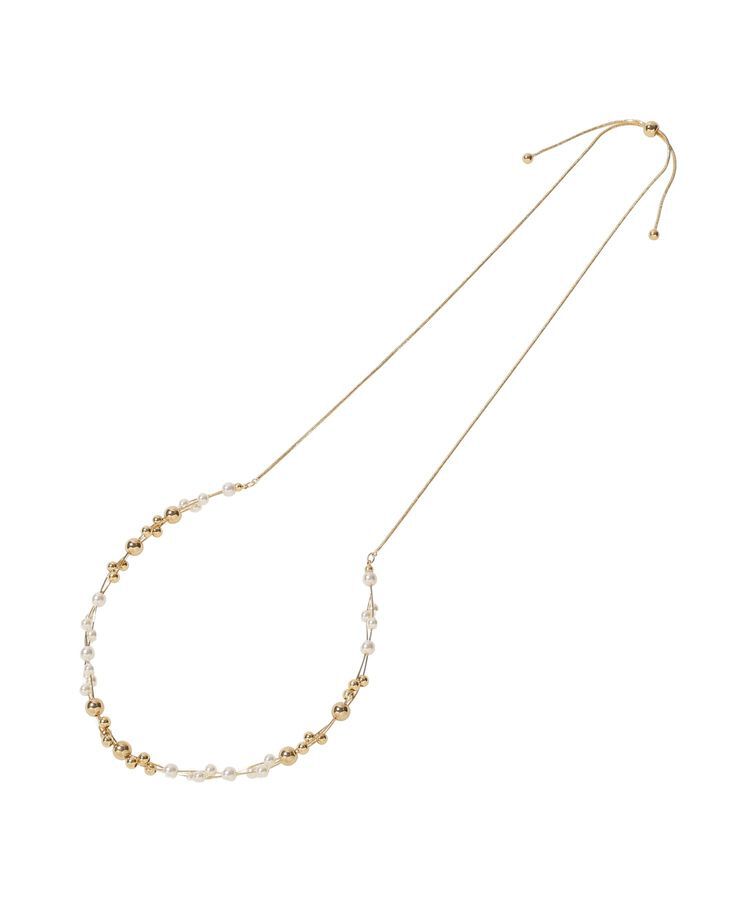 earth music&ecology「パールMIXスライドネックレス」|ネックレス|