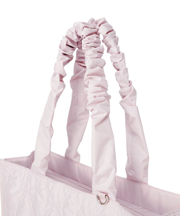 Maison de FLEUR「ギャザーハンドルリボンキルティングトート」|トートバッグ|