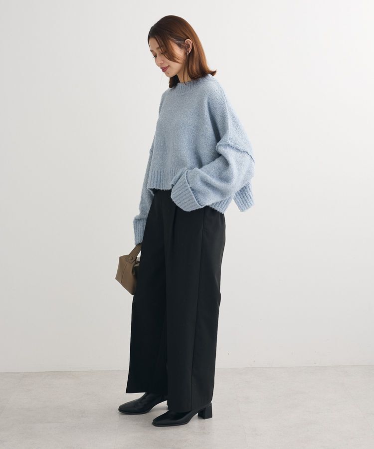 Green Parks「・Petit Fleur ブークレワイドニット」|ニット・セーター|