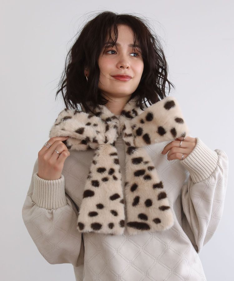 Green Parks「■別注 Casselini リボンティペット」|マフラー|Beige