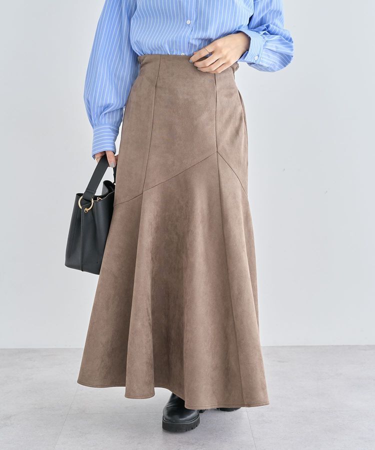 Green Parks「・ELENCARE DUE スエードポンチフレアスカート」|フレア|Brown