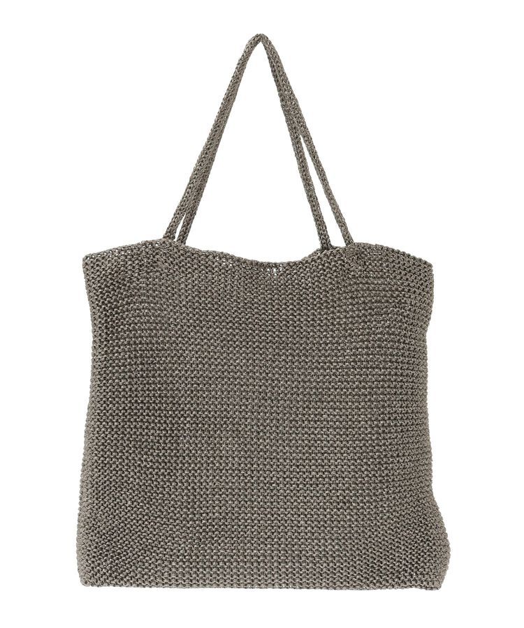 YECCA VECCA「【cache cache】ラメ糸編みトート」|トートバッグ|