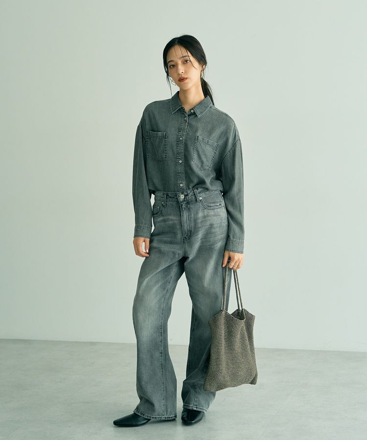 YECCA VECCA「【cache cache】ラメ糸編みトート」|トートバッグ|