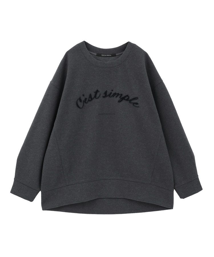 YECCA VECCA「起毛ロゴプルオーバー」|スウェット・ジャージ|