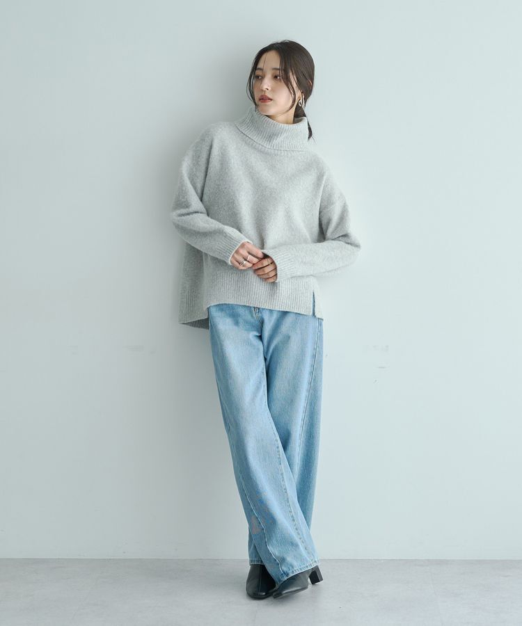 YECCA VECCA「スリットタートルネックニット」|ニット・セーター|
