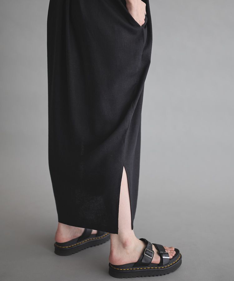 GARAGE OF GOOD CLOTHING「リネンタックロングワンピ-ス」|ワンピース|