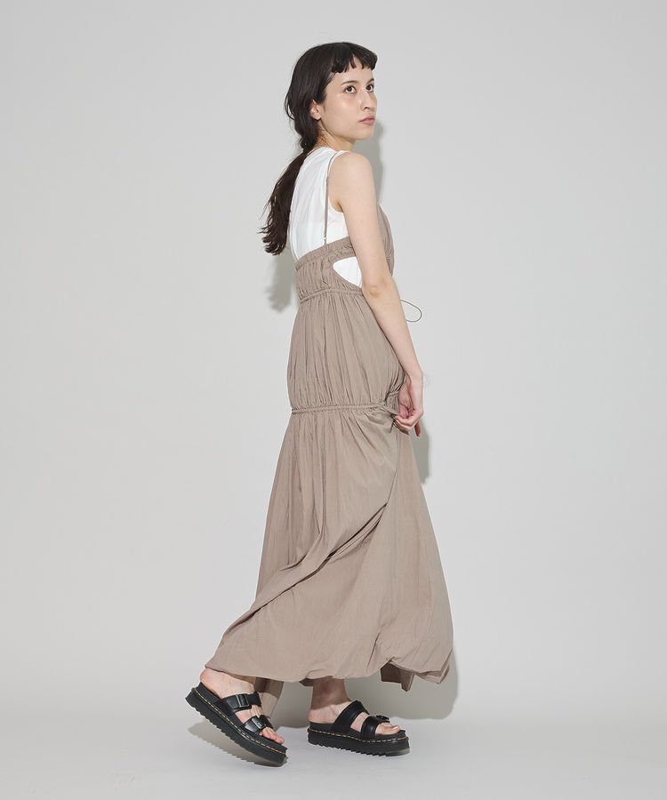 GARAGE OF GOOD CLOTHING「シャーリングサイドオープンワンピース」|ワンピース|