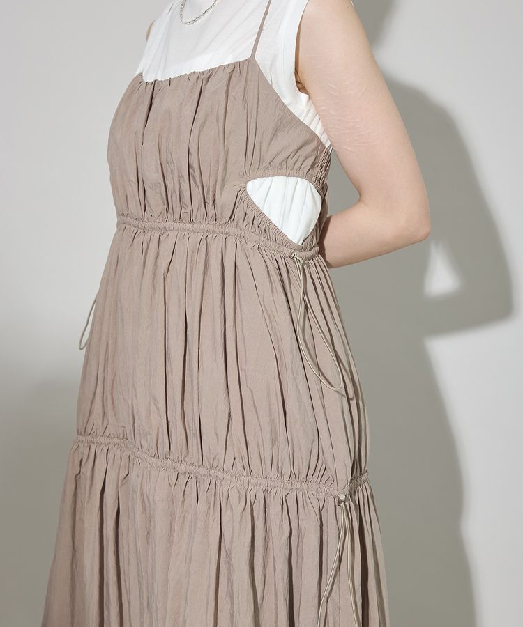 GARAGE OF GOOD CLOTHING「シャーリングサイドオープンワンピース」|ワンピース|