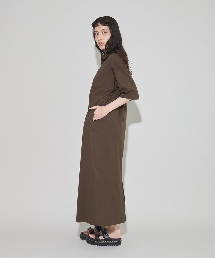 GARAGE OF GOOD CLOTHING「【日本製】ポロ襟ZIP付ワンピース」|ワンピース|