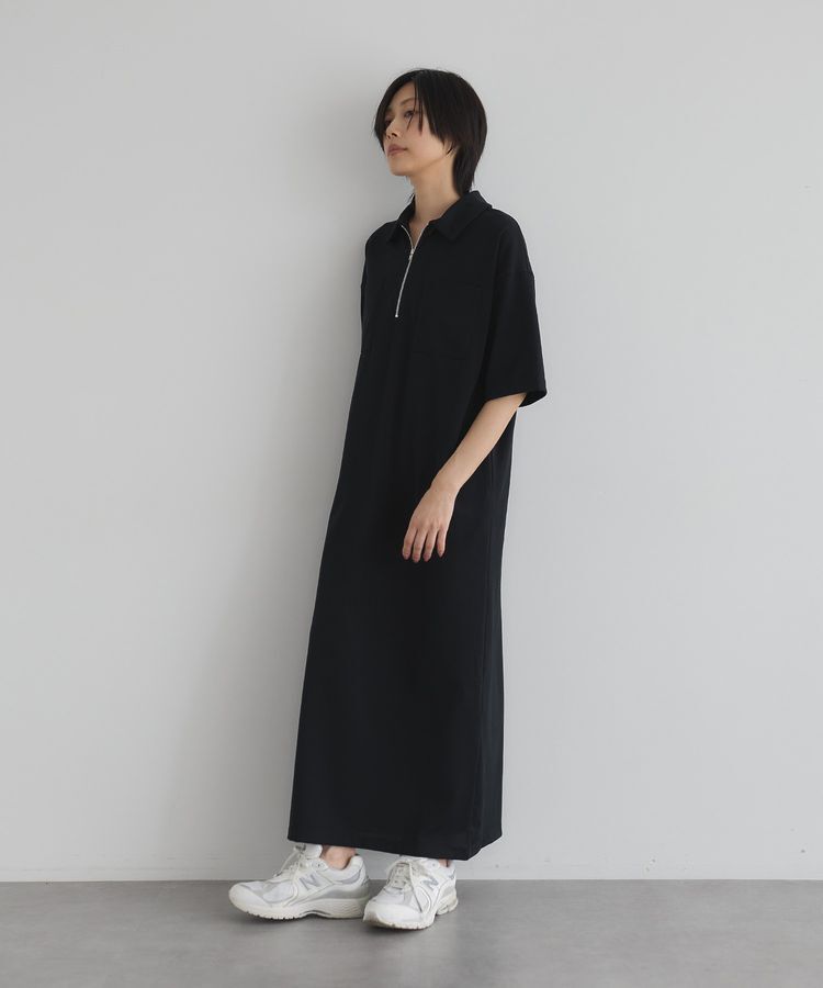 GARAGE OF GOOD CLOTHING「【日本製】ポロ襟ZIP付ワンピース」|ワンピース|