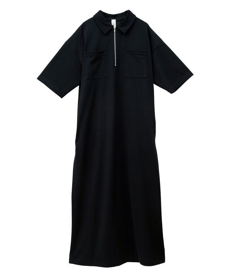 GARAGE OF GOOD CLOTHING「【日本製】ポロ襟ZIP付ワンピース」|ワンピース|