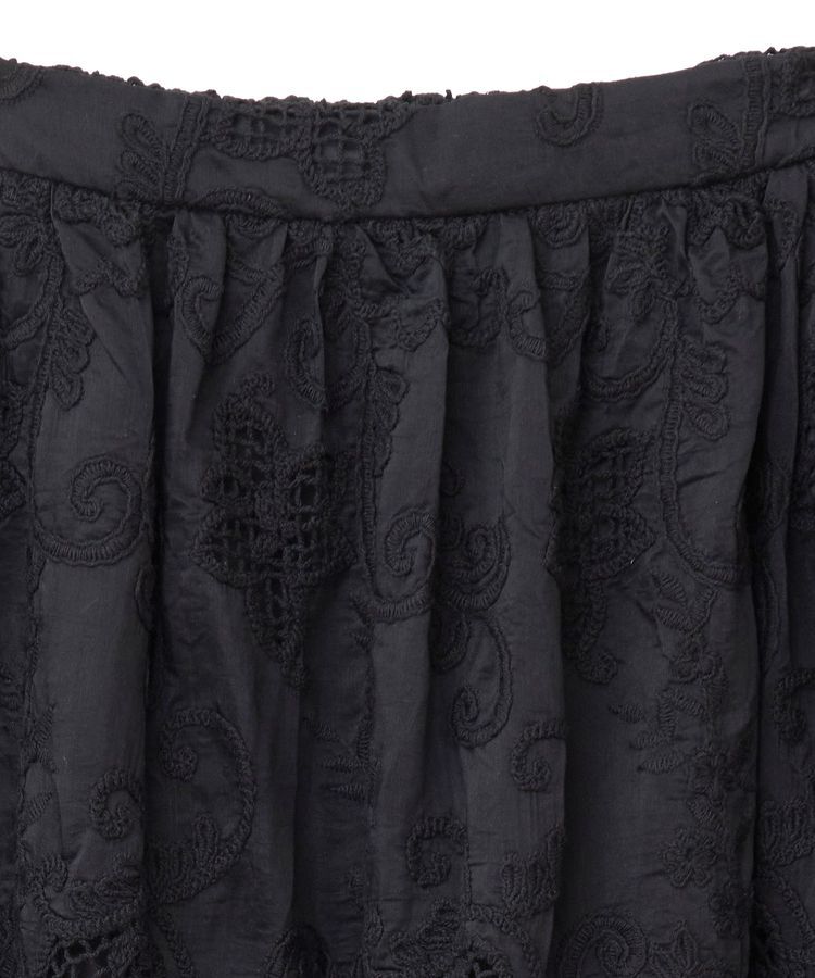 GARAGE OF GOOD CLOTHING「レースギャザーロングスカート」|フレア|