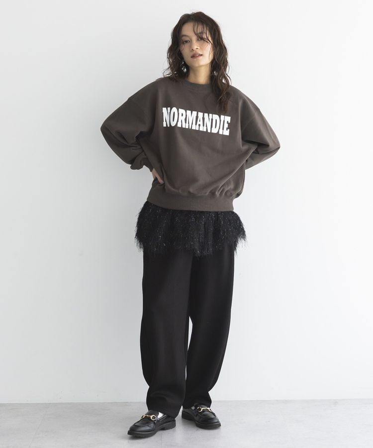 GARAGE OF GOOD CLOTHING「フェザーショート丈スカート」|フレア|