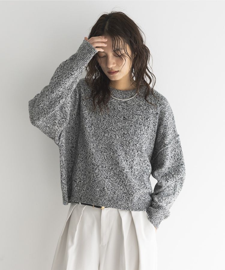 GARAGE OF GOOD CLOTHING「ミックスヤーンショートニットプルオーバー」|ニット・セーター|
