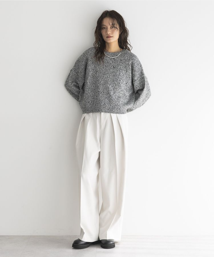 GARAGE OF GOOD CLOTHING「ミックスヤーンショートニットプルオーバー」|ニット・セーター|