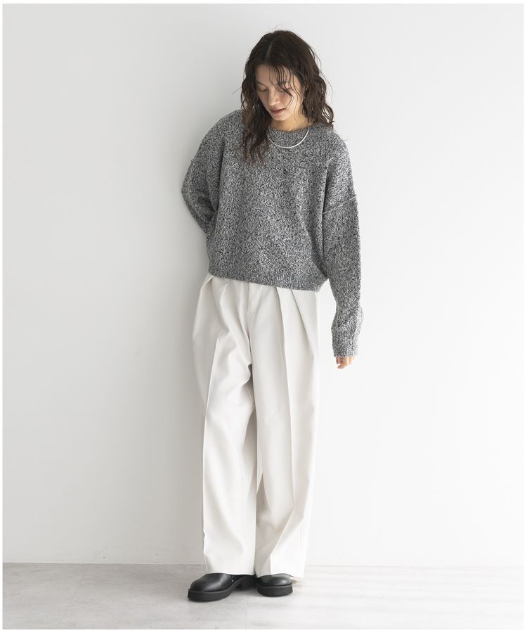 GARAGE OF GOOD CLOTHING「ミックスヤーンショートニットプルオーバー」|ニット・セーター|