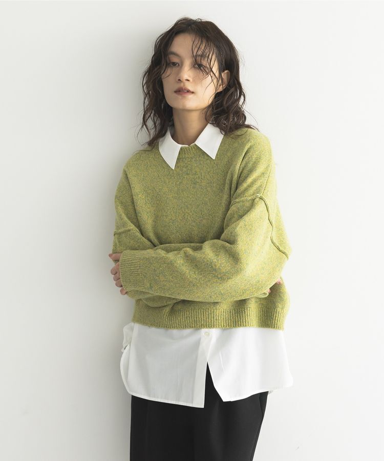 GARAGE OF GOOD CLOTHING「ミックスヤーンショートニットプルオーバー」|ニット・セーター|