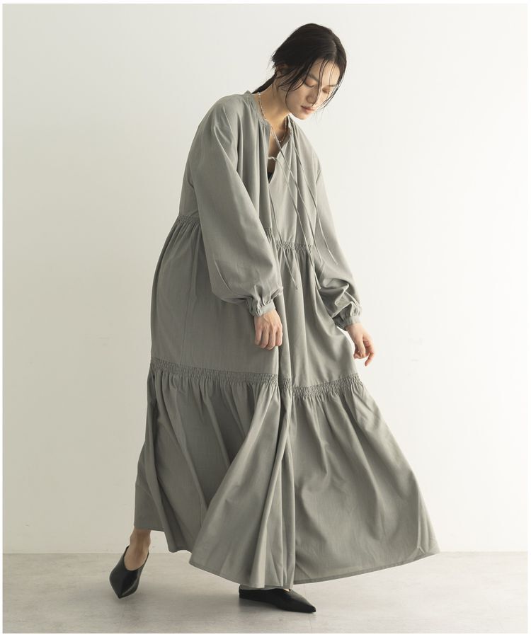 GARAGE OF GOOD CLOTHING「ギャザーティアードワンピース」|ワンピース|