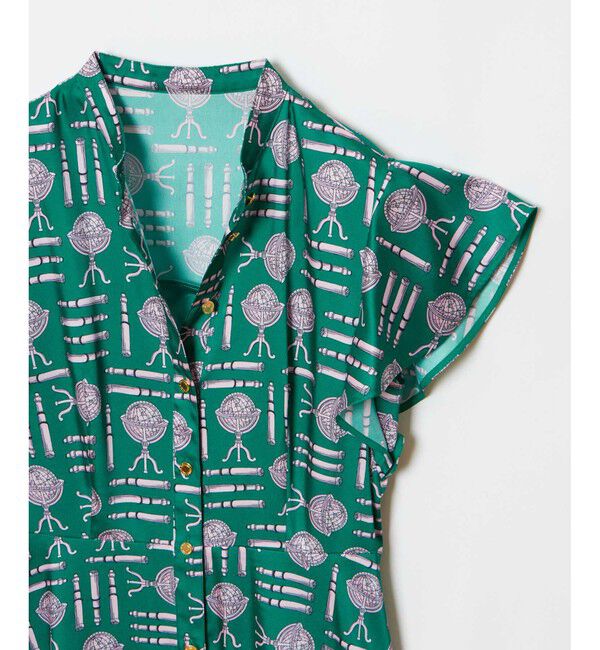 LOULOU WILLOUGHBY「【LOULOU WILLOUGHBY】グローブプリント ワンピース」|ワンピース|