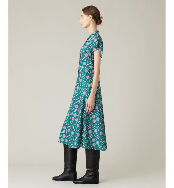 LOULOU WILLOUGHBY「【LOULOU WILLOUGHBY】グローブプリント ワンピース」|ワンピース|