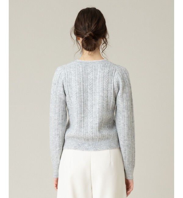 LOULOU WILLOUGHBY「【LOULOU WILLOUGHBY】フロントフリルラメプルオーバー」|ニット・セーター|