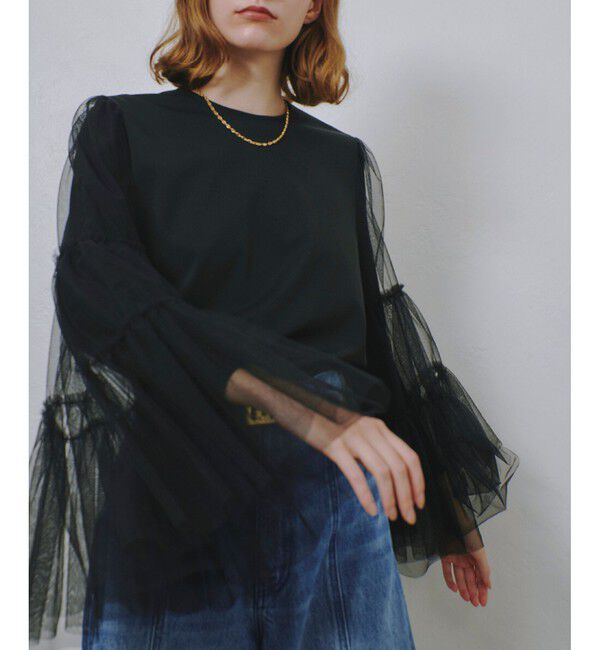 allureville「ティアードスリーブチュールブラウス」|シャツ・ブラウス|