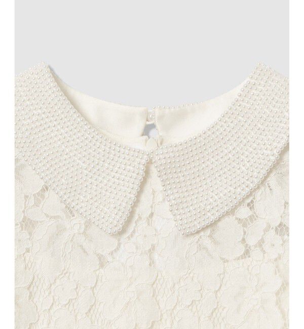 LOULOU WILLOUGHBY「【LOULOU WILLOUGHBY】パールネックレースワンピース」|ワンピース|
