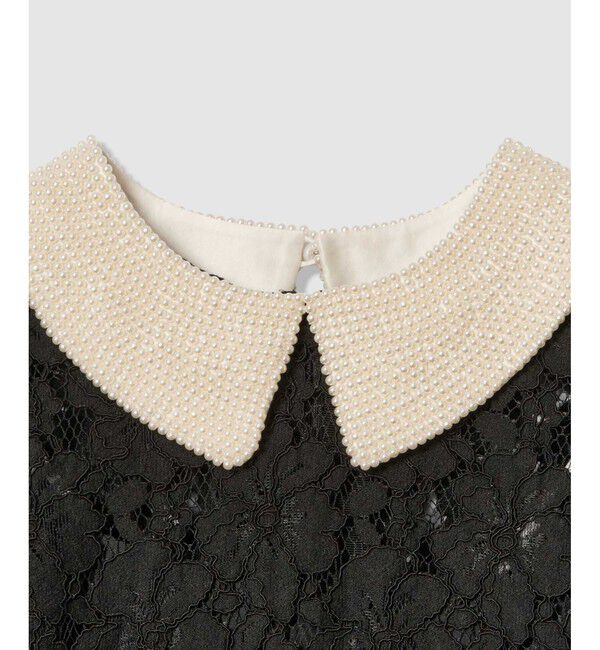 LOULOU WILLOUGHBY「【LOULOU WILLOUGHBY】パールネックレースワンピース」|ワンピース|