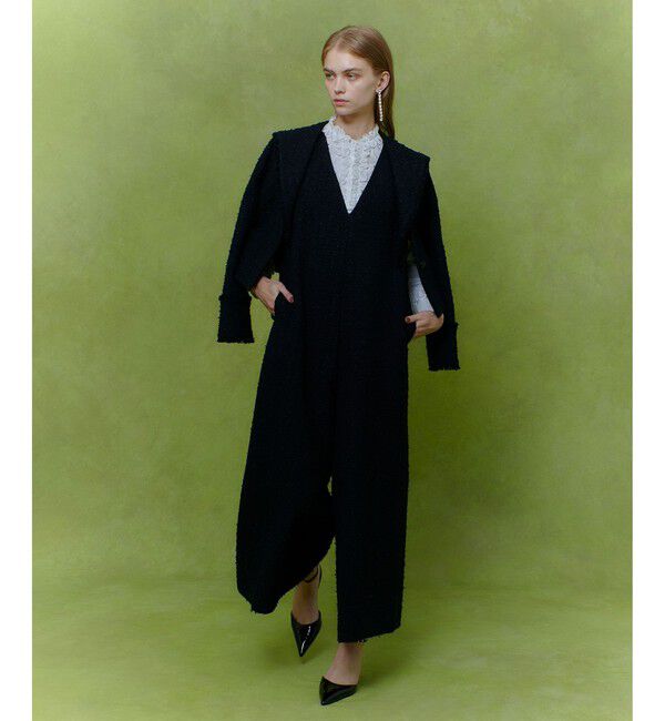 LOULOU WILLOUGHBY「【LOULOU WILLOUGHBY】ファンシーツイードオールインワン」|オールインワン|