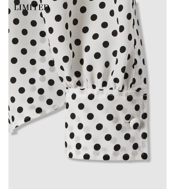 LOULOU WILLOUGHBY「◇【LOULOU WILLOUGHBY】デシンドットフリルボウタイブラウス」|シャツ・ブラウス|