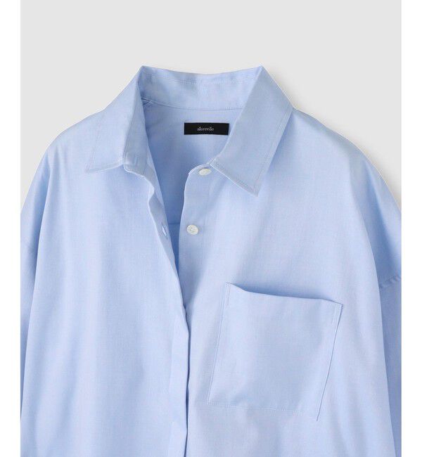 allureville「コットンオックスラウンドヘムシャツ」|シャツ・ブラウス|