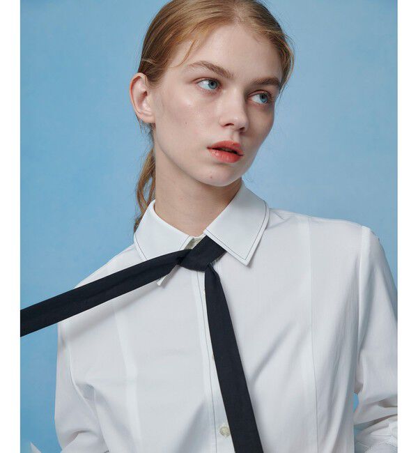 LOULOU WILLOUGHBY「【LOULOU WILLOUGHBY】メモリーツイルティアードシャツワンピース」|ワンピース|