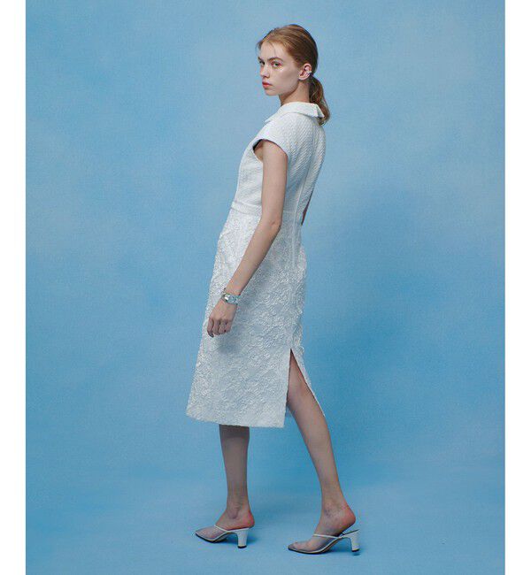 LOULOU WILLOUGHBY「【LOULOU WILLOUGHBY】コード刺繍ドッキングワンピース」|ドレス|