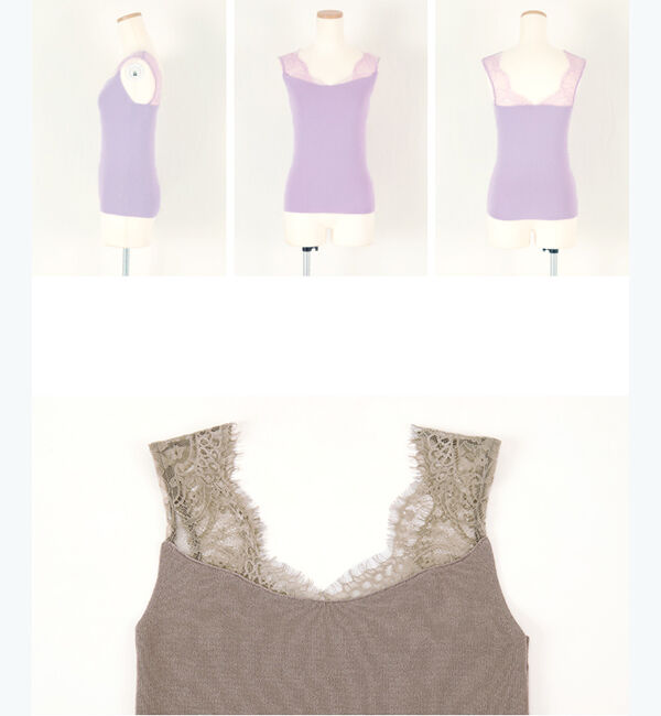 ur's「肩レースタンクトップ」|タンクトップ|