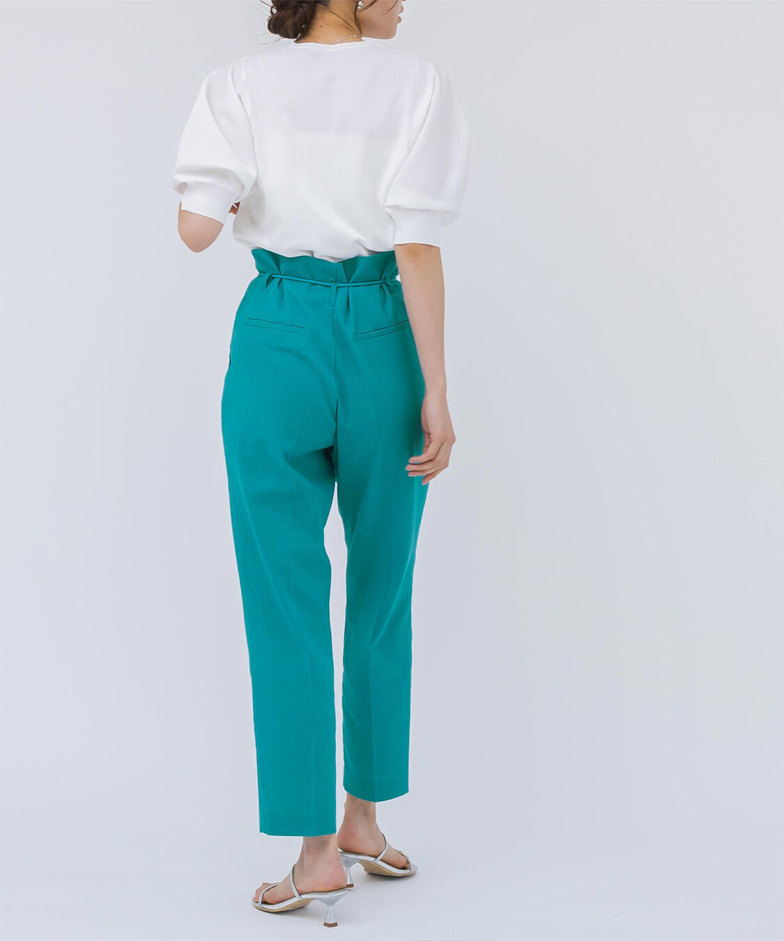 ur's「ベルト付ハイウエストタックパンツ」|その他|