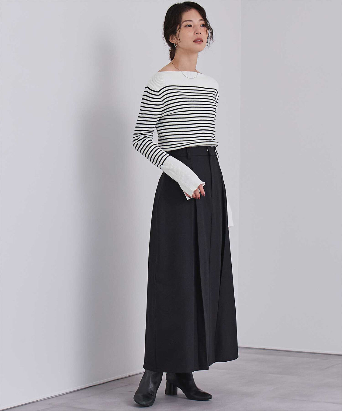 ur's「ボートネックスリットスリーブリブニット」|ニット・セーター|