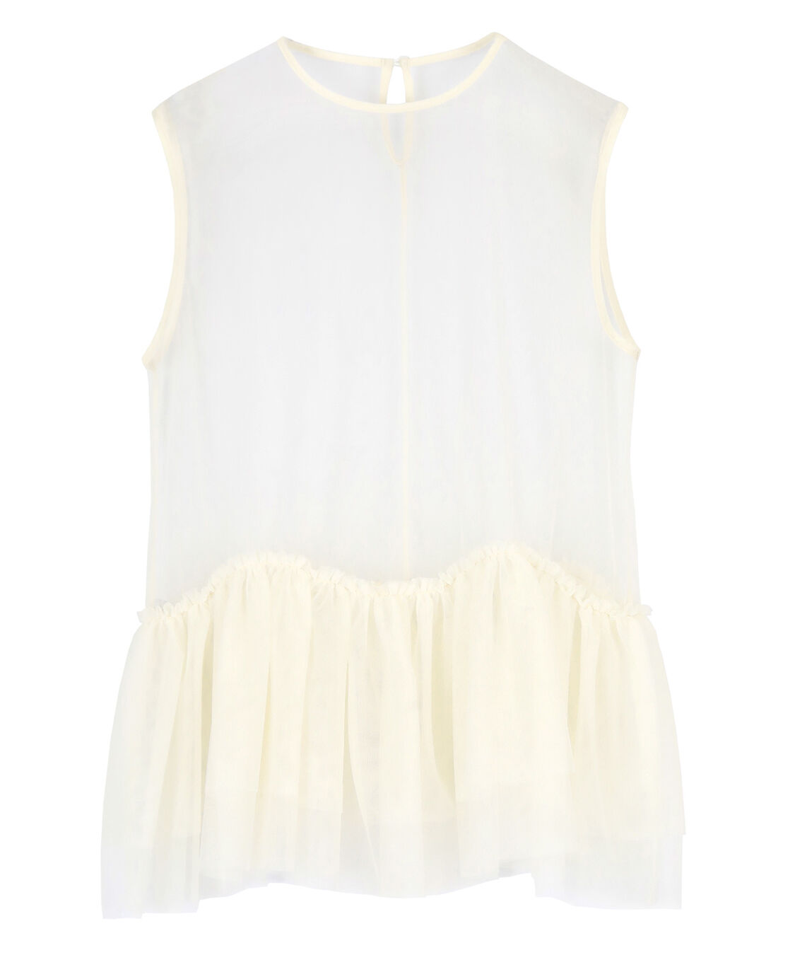 titivate「ペプラムギャザーチュールトップス」|Tシャツ・カットソー|