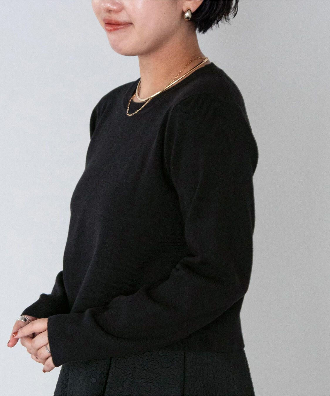 ur's「ラウンドネッククロップドニット」|ニット・セーター|