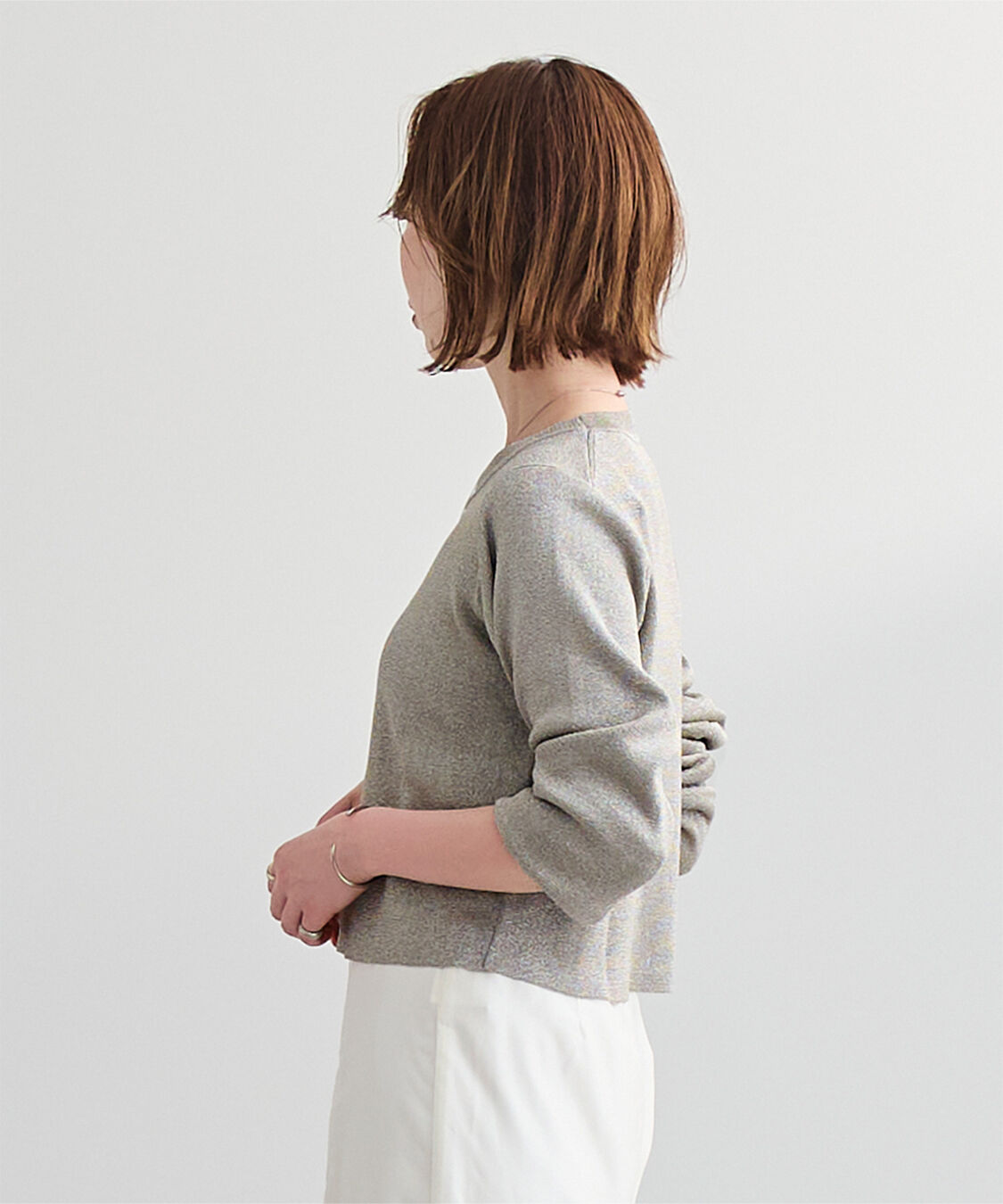 ur's「ラウンドネッククロップドニット」|ニット・セーター|