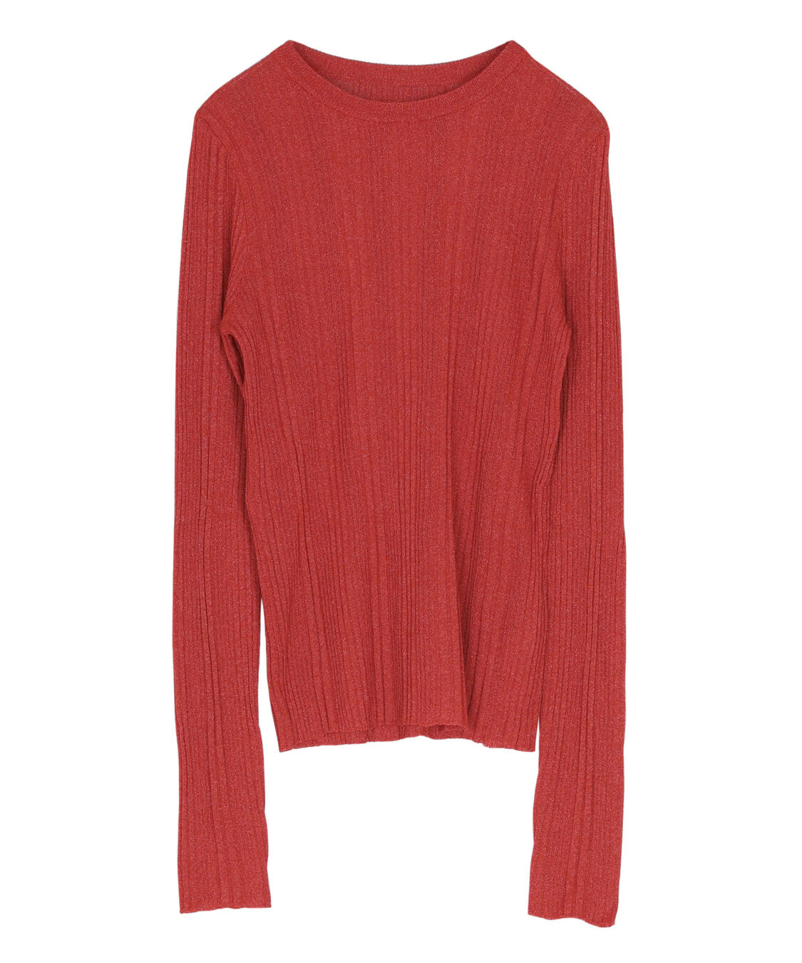 titivate「クルーネックランダムリブシアーニット」|ニット・セーター|