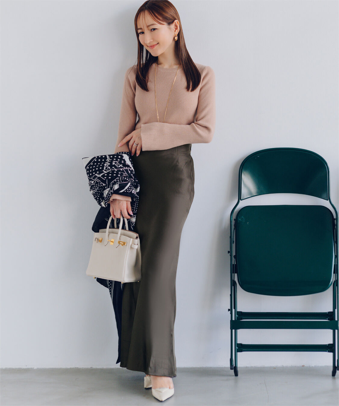 ur's「【星玲奈さんコラボアイテム】フレアスリーブリブニット」|ニット・セーター|