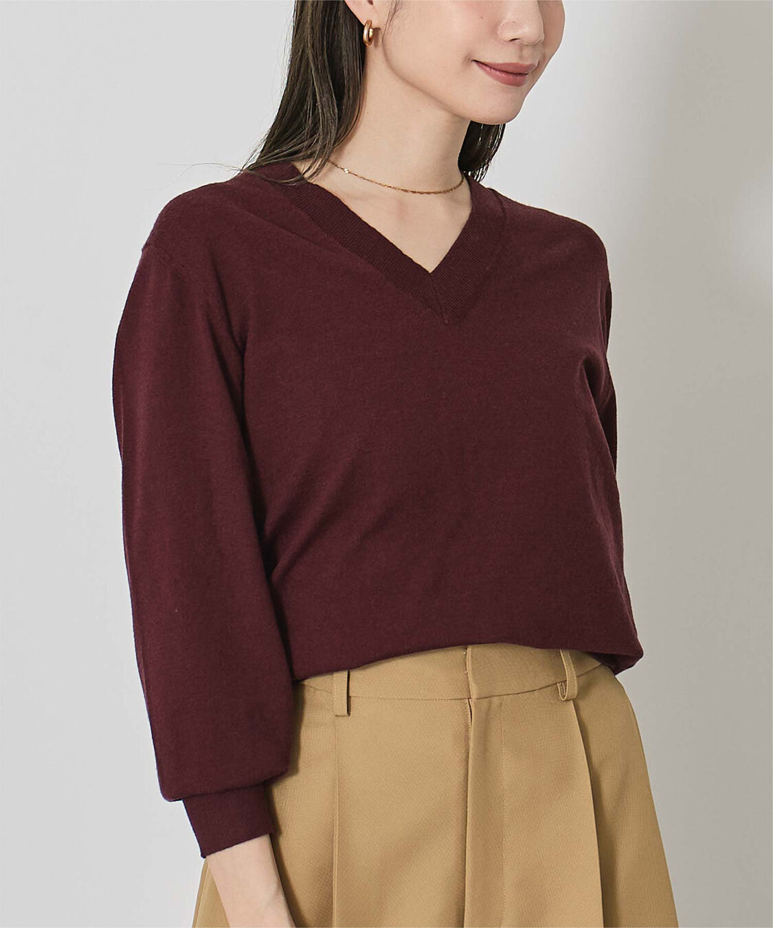 ur's「もちもちVネックニット」|ニット・セーター|