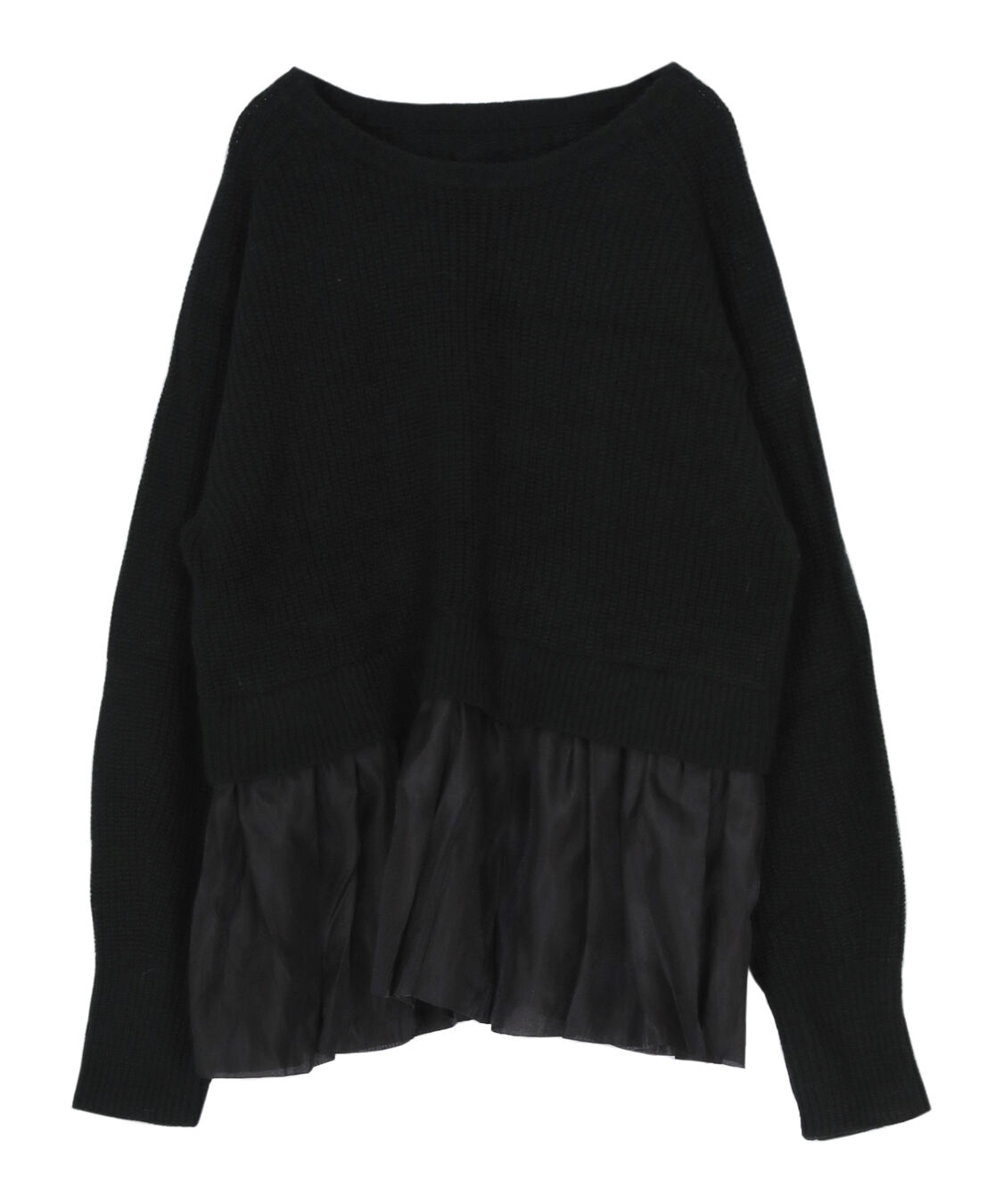 titivate「シアーペプラムドッキングニットプルオーバー」|ニット・セーター|